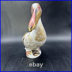 Royal Crown Derby White Pelican Fine Bone China Paperweight Limited Ed. 897/5000