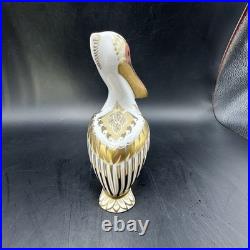 Royal Crown Derby White Pelican Fine Bone China Paperweight Limited Ed. 897/5000