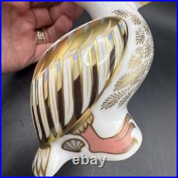 Royal Crown Derby White Pelican Fine Bone China Paperweight Limited Ed. 897/5000