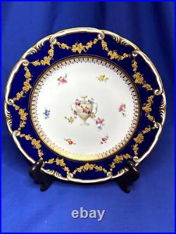 Royal Crown Derby china Mortlock decorated cabinet plates set of 7