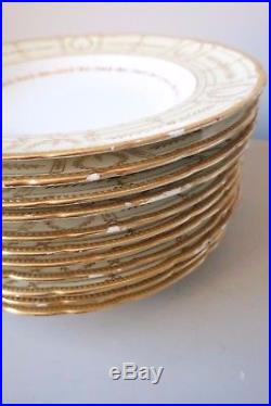 Royal Crown Derby for Tiffany & Co. #7579 Gold Rim Soup Bowls, Set of (11)