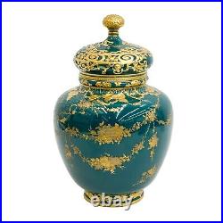 Royal Crown Derby for Tiffany & Co Hand Painted Porcelain Lidded Urn 1894