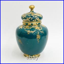 Royal Crown Derby for Tiffany & Co Hand Painted Porcelain Lidded Urn 1894