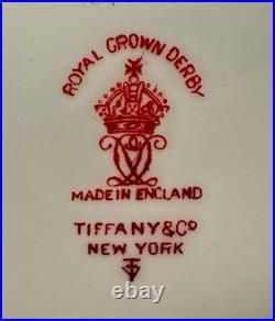 Royal Crown Derby for Tiffany Twelve 10 1/2 Asian Rose Dinners ExcCond FreeShip