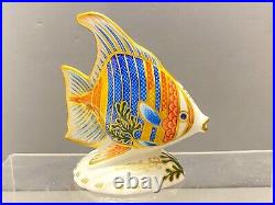 Royal Crown Derby limited Edition Pacific Angel Fish figurine, gold stopper, nice