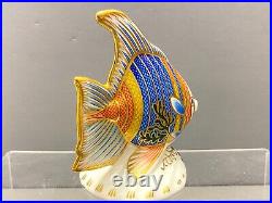 Royal Crown Derby limited Edition Pacific Angel Fish figurine, gold stopper, nice