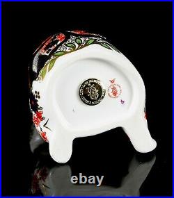 Royal Crown Derby -old Imari Honey Bear- Grizzly Paperweight Figure Gold Stopper