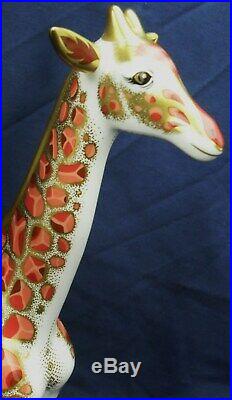 Royal Crown Derby paperweight MOSAI LARGE GIRAFFE 1st quality LIMITED EDITION