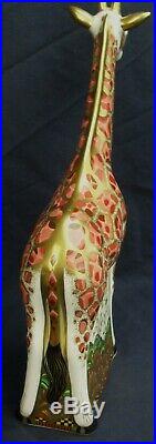 Royal Crown Derby paperweight MOSAI LARGE GIRAFFE 1st quality LIMITED EDITION