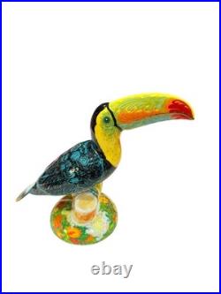 Royal Crown Derby paperweight Rio Toucan large figurine 8 7/8 T