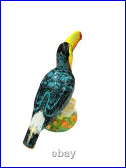 Royal Crown Derby paperweight Rio Toucan large figurine 8 7/8 T