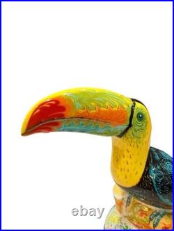 Royal Crown Derby paperweight Rio Toucan large figurine 8 7/8 T