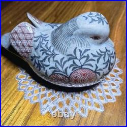 Royal Crown Derby, polychrome and ink-painted mandarin duck figurine, by the 13t