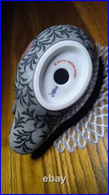 Royal Crown Derby, polychrome and ink-painted mandarin duck figurine, by the 13t