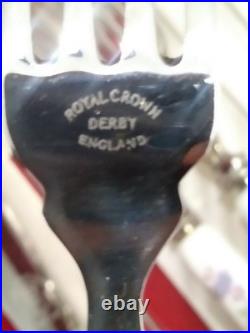 Royal Crown Derby set of 11 fruit forks and knives, ONE KNIFE IS MISSING