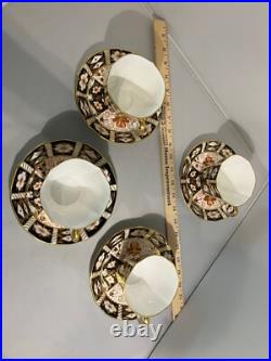 Royal Crown Derby set of 4 large cups and saucers