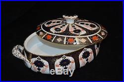 Royal Crown Derby1128 Old Imari Covered Lg. Vegetable server with Lid Unbelieveable