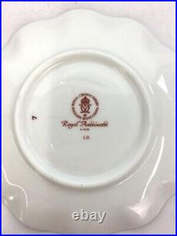 Royal Crown derby Cup & Saucer 2 Piece Set WHITE Bone China Pre-owned H2.4xW3.9