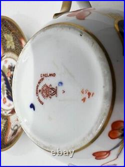 Royal Crown derby Imari Double handled cream soup and saucer C. 1905