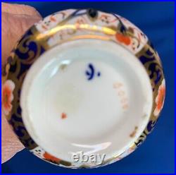 Royal Worcester Davenport Royal Crown Derby Pair Small Imari Posey / Bud Vases