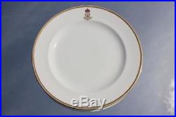 Royal Yacht Hmy Victoria & Albert III King Edward VII Royal Crown Derby Lg Plate