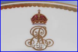 Royal Yacht Hmy Victoria & Albert III King Edward VII Royal Crown Derby Lg Plate