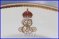 Royal Yacht Hmy Victoria & Albert III King Edward VII Royal Crown Derby Lg Plate