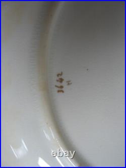 S/6 19th c Cobalt Orange Gold Imari colors 7 dessert plates Royal Crown Derby