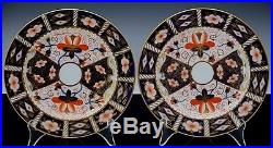 Set Of 10 Royal Crown Derby 2451 Pattern 7 Inch Luncheon Salad Plates No Reserve