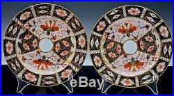 Set Of 12 Royal Crown Derby 2451 Pattern 7 Inch Luncheon Salad Plates No Reserve