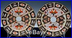 Set Of 12 Royal Crown Derby 2451 Pattern 7 Inch Luncheon Salad Plates No Reserve