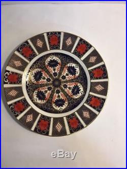 SET OF 12 Royal Crown Derby Old Imari 1128 Dinner Plates 10.5 1st Quality