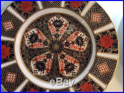 SET OF 4 Royal Crown Derby Old Imari 1128 Bread Plates 6 3/8 1st Quality