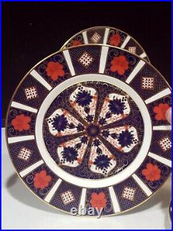 SET OF 4- Royal Crown Derby Old Imari #1128 SALAD PLATES- 8.5 1ST Quality