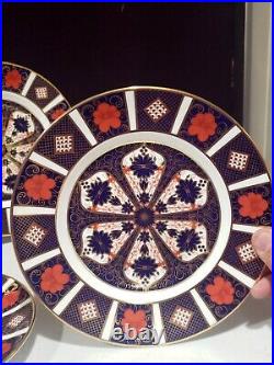 SET OF 4- Royal Crown Derby Old Imari #1128 SALAD PLATES- 8.5 1ST Quality