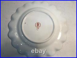 SET OF 4 Royal Crown Derby Old Imari 1st Quality Scalloped Dessert Plates MINT