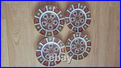 SET OF 4 Royal Crown Derby Old Imari 6.25 Bread Plates 1st Quality vintage UK