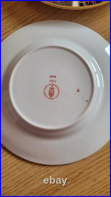 SET OF 4 Royal Crown Derby Old Imari 6.25 Bread Plates 1st Quality vintage UK