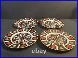 SET OF 4 Royal Crown Derby Old Imari 6.25 Bread Plates Retail $840 1st Quality