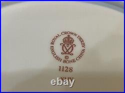 SET OF 4 Royal Crown Derby Old Imari Crescent Salad Plates 1st Quality