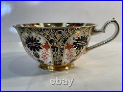 SET OF 4 Royal Crown Derby Old Imari Footed Tea Cup/Saucer 1st Quality Excellent