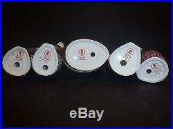 SET OF 5 Royal Crown Derby Royal Cats PERFECT Condition