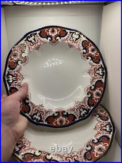 SET OF 6 Royal Crown Derby- ANTIQUE 1907 Imari Plates 9 3973 GREAT Condition