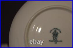 SET OF 8 ROYAL CROWN DERBY BLUE MIKADO DEMITASSE TEA CUP AND SAUCER c1948