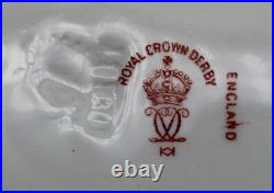 SIX ANTIQUE ROYAL CROWN DERBY RIMMED SOUP BOWLS PATTERN 5279 c1899