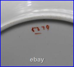 SIX ANTIQUE ROYAL CROWN DERBY RIMMED SOUP BOWLS PATTERN 5279 c1899