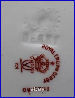 SIX ANTIQUE ROYAL CROWN DERBY RIMMED SOUP BOWLS PATTERN 5279 c1899