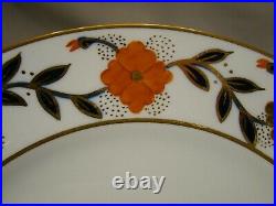 Set 12 Royal Crown Derby Asian Rose A348 Hand Painted Plates 9 c. 1945