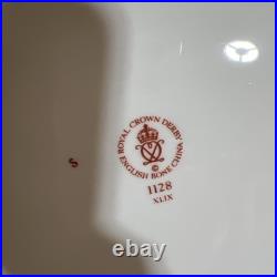 Set 4 Royal Crown Derby English 1128 Old Imari XLIX 10 5/8 Dinner Plates Mint