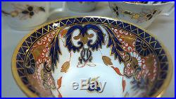 Set/4 Royal Crown Derby Porcelain Imari Kings Pattern Tea Cups